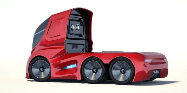Rendering Brand Less Generic Concept Truck — Stock Photo, Image