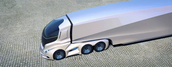 Rendering Concept Truck Generico Senza Marchio — Foto Stock