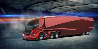 Markasız bir konsept kamyonun 3 boyutlu yorumlaması