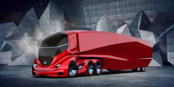 Rendu Concept Truck Générique Sans Marque — Photo