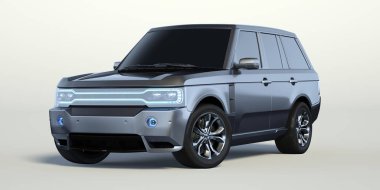 stüdyo ortamında marka-daha az genel kavramı Off-Road araba 3D render