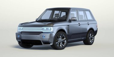 stüdyo ortamında marka-daha az genel kavramı Off-Road araba 3D render