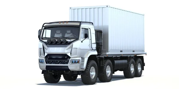 Renderowanie Zupełnie Mniej Ogólnej Koncepcji Ciężarówki — Zdjęcie stockowe