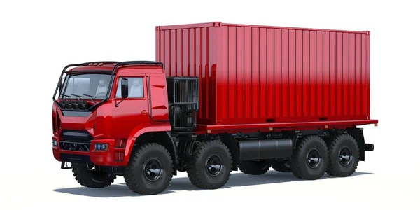 Rendering Concept Truck Generico Senza Marchio — Foto Stock