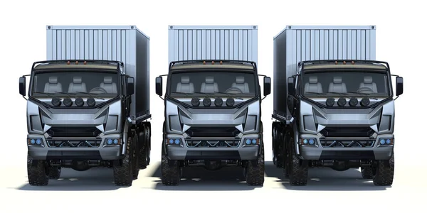 Rendering Concept Truck Generico Senza Marchio — Foto Stock