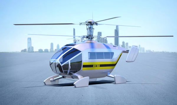 Rendering Brand Less Generic Helicopter Concept Studio Environment — Stock Photo, Image