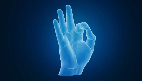 Ręka Pokazująca Znak — Zdjęcie stockowe