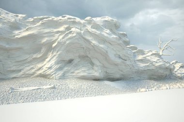 Bir buzulun 3boyutlu işleme 