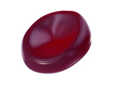 3d kan hücresi, renkli 3d illüstrasyon