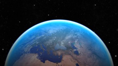 Uzay gezegeni Dünya. Nasa tarafından döşenmiş görüntü unsurları