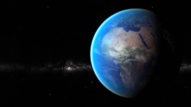 Uzay gezegeni Dünya. Nasa tarafından döşenmiş görüntü unsurları