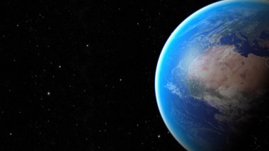 Uzay gezegeni Dünya. Nasa tarafından döşenmiş görüntü unsurları