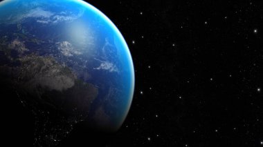 Uzay gezegeni Dünya. Nasa tarafından döşenmiş görüntü unsurları