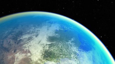 Uzay gezegeni Dünya. Nasa tarafından döşenmiş görüntü unsurları