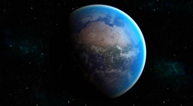 Uzay gezegeni Dünya. Nasa tarafından döşenmiş görüntü unsurları