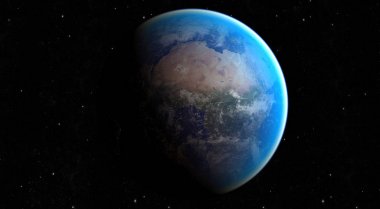 Uzay gezegeni Dünya. Nasa tarafından döşenmiş görüntü unsurları