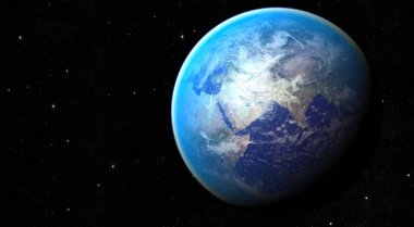 Uzay gezegeni Dünya. Nasa tarafından döşenmiş görüntü unsurları