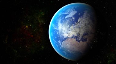 Uzay gezegeni Dünya. Nasa tarafından döşenmiş görüntü unsurları