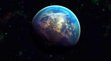 Uzay gezegeni Dünya. Nasa tarafından döşenmiş görüntü unsurları