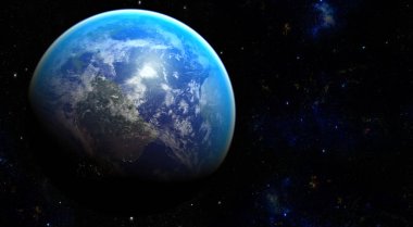 Uzay gezegeni Dünya. Nasa tarafından döşenmiş görüntü unsurları