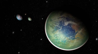 Uzay gezegenleri. Nasa tarafından döşenmiş bu görüntünün elemanları