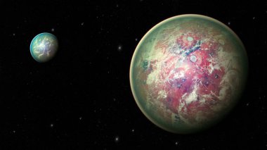 Uzay gezegenleri. Nasa tarafından döşenmiş bu görüntünün elemanları