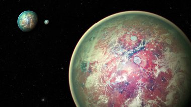 Uzay gezegenleri. Nasa tarafından döşenmiş bu görüntünün elemanları