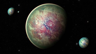 Uzay gezegenleri. Nasa tarafından döşenmiş bu görüntünün elemanları