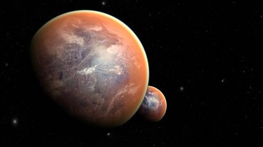 Uzay gezegenleri. Nasa tarafından döşenmiş bu görüntünün elemanları