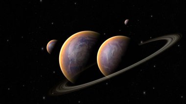 Uzay gezegenleri. Nasa tarafından döşenmiş bu görüntünün elemanları