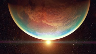 Uzay gezegenleri. Nasa tarafından döşenmiş bu görüntünün elemanları