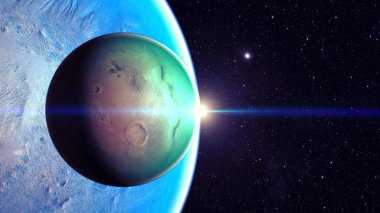 Uzay gezegenleri. Nasa tarafından döşenmiş bu görüntünün elemanları