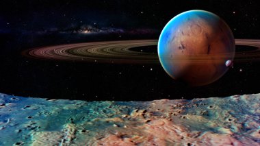 Uzay gezegenleri. Nasa tarafından döşenmiş bu görüntünün elemanları