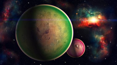 Uzay gezegenleri. Nasa tarafından döşenmiş bu görüntünün elemanları