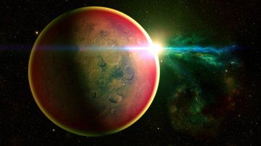 Uzay gezegenleri. Nasa tarafından döşenmiş bu görüntünün elemanları