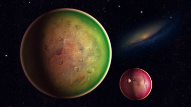 Uzay gezegenleri. Nasa tarafından döşenmiş bu görüntünün elemanları