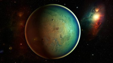 Uzay gezegenleri. Nasa tarafından döşenmiş bu görüntünün elemanları