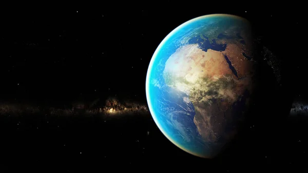 Vesmírní Planeta Země Prvky Obrazu Které Nasa Předkládá — Stock fotografie