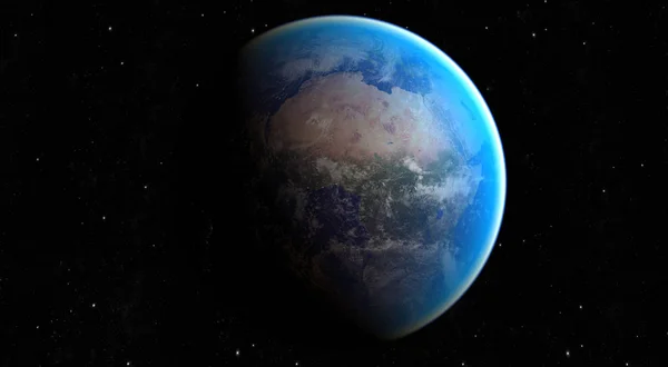 Planète Spatiale Terre Éléments Image Fournis Par Nasa — Photo