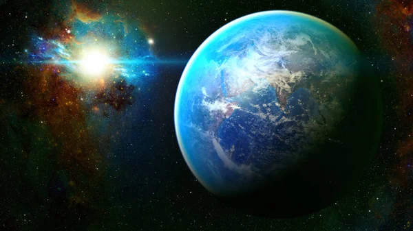 Uzay gezegenleri. Nasa tarafından döşenmiş bu görüntünün elemanları