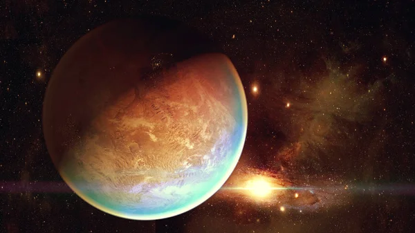 Uzay gezegenleri. Nasa tarafından döşenmiş bu görüntünün elemanları