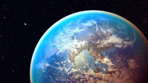 Rymd Planeter Delar Denna Bild Möblerad Nasa — Stockfoto