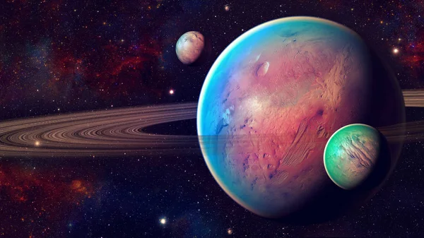 Διαστημικός Πλανήτης Στοιχεία Αυτής Της Εικόνας Που Διαθέτει Nasa — Φωτογραφία Αρχείου