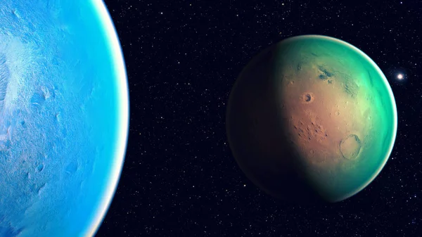 Uzay gezegenleri. Nasa tarafından döşenmiş bu görüntünün elemanları