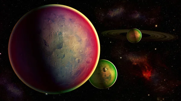 Planete Spaţiale Elemente Ale Acestei Imagini Furnizate Nasa — Fotografie, imagine de stoc