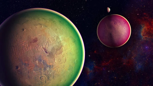 Uzay gezegenleri. Nasa tarafından döşenmiş bu görüntünün elemanları