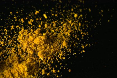 Tarçın tozu, gıda arka plan Closeup 