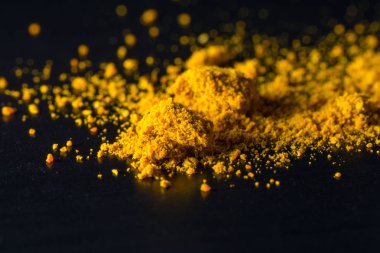 Tarçın tozu, gıda arka plan Closeup 