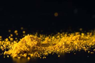 Tarçın tozu, gıda arka plan Closeup 