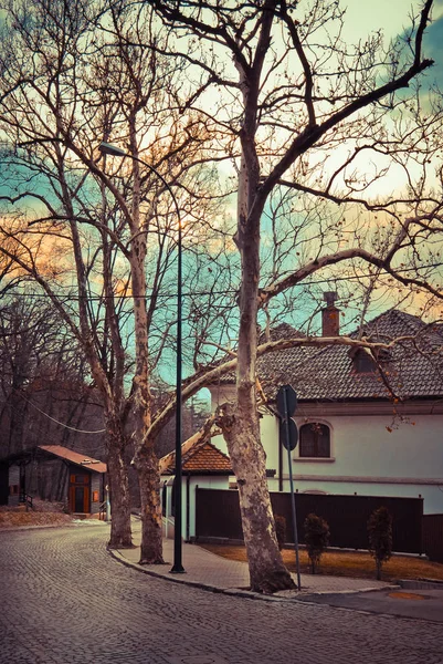 Turning Road Old City — Stock Fotó